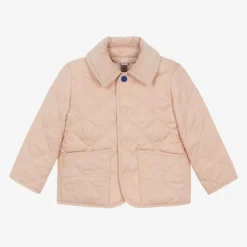 Burberry Baby Girls Pink Quilted Jacket Best