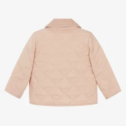Burberry Baby Girls Pink Quilted Jacket Best
