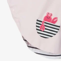 Week-end à la mer Baby Girls Pink Rain Cape Sale