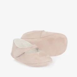 Paz Rodríguez Baby Girls Pink Suede Pre-Walker Shoes