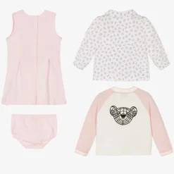Burberry Baby Girls Pink Thomas Bear Dress Gift Set Online