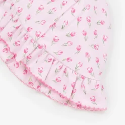Kissy Kissy Baby Girls Pink Tulip Blossoms Pima Cotton Hat Hot