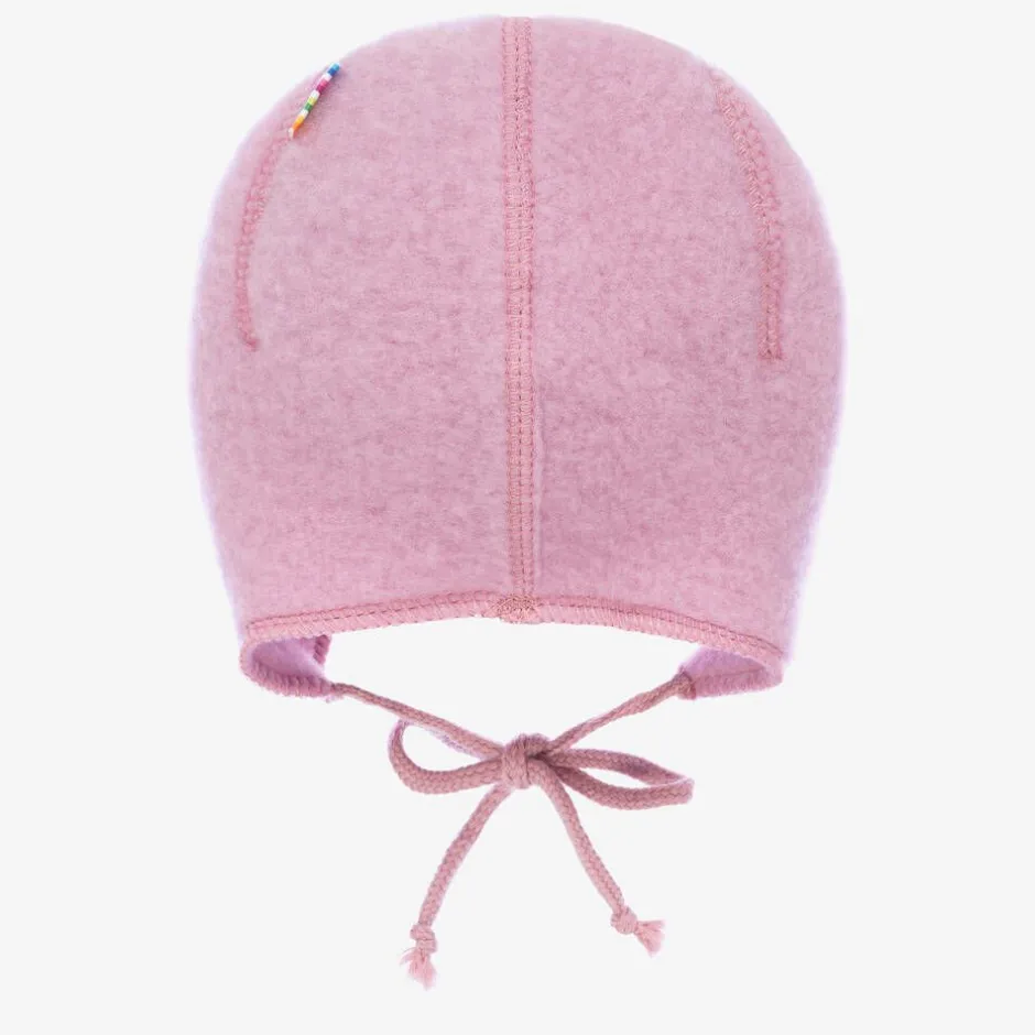 Joha Baby Girls Pink Wool Bonnet Online