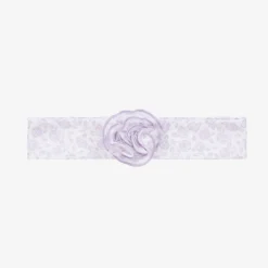 Kissy Kissy Baby Girls Purple Cotton Summer Gardens Headband