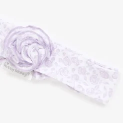 Kissy Kissy Baby Girls Purple Cotton Summer Gardens Headband