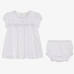 Kissy Kissy Baby Girls Purple Cotton Summer Gardens Dress Discount