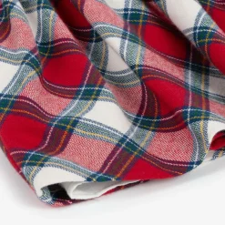 Mayoral Newborn Baby Girls Red Tartan Cotton Dress Clearance