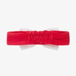 Kissy Kissy Baby Girls Red Velour Christmas Magic Headband Discount