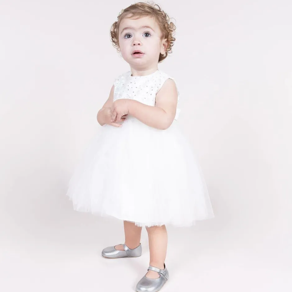 Early Days Baby Girls Silver Leather Pre-Walker Shoes Sale