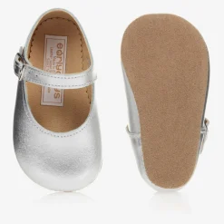 Early Days Baby Girls Silver Leather Pre-Walker Shoes Sale