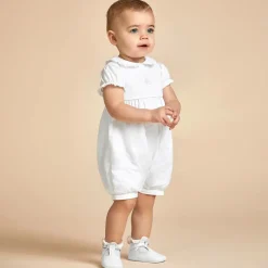 Story Loris Baby Girls White & Pink Ruffle Socks Online