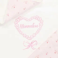 Monnalisa Baby Girls White & Pink Cotton Blanket (87m) Best