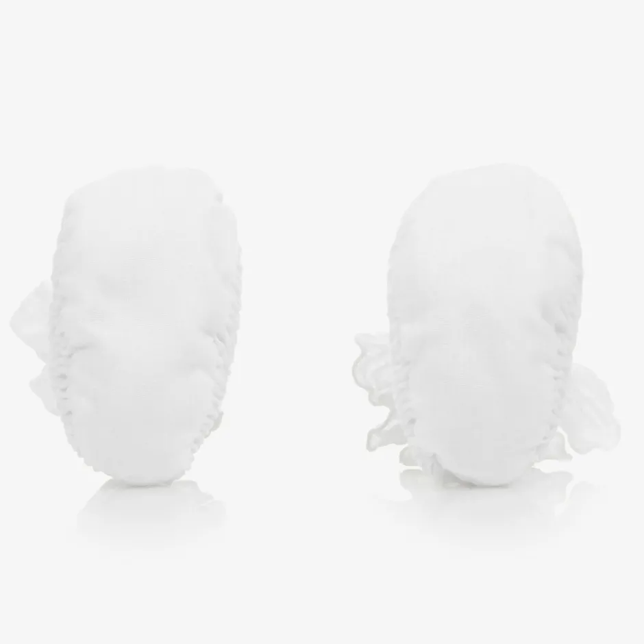 Sarah Louise Baby Girls White Booties Best