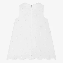 Dolce amp; Gabbana Baby Girls White Broderie Anglaise Dress Discount