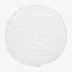 Lemon Loves Layette Baby Girls Cotton Blanket (86cm) White Sale