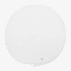 Lemon Loves Layette Baby Girls Cotton Blanket (86cm) White Sale