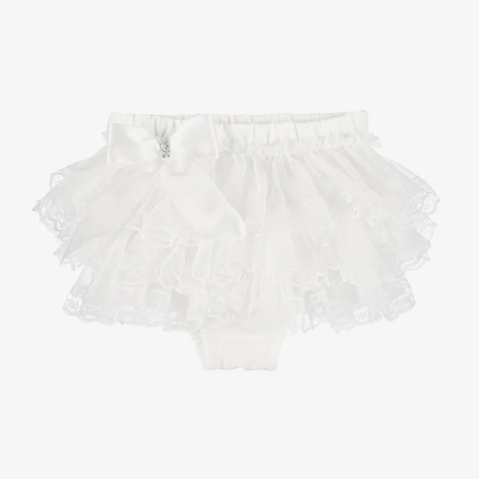 Beau KiD Baby Girls White Cotton Bloomer Shorts Best