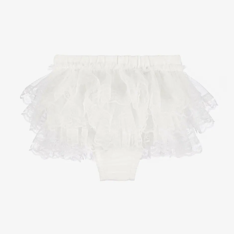 Beau KiD Baby Girls White Cotton Bloomer Shorts Best