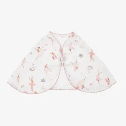 My Little Pie Baby Girls White Cotton Opera Burp Cloth (59cm)