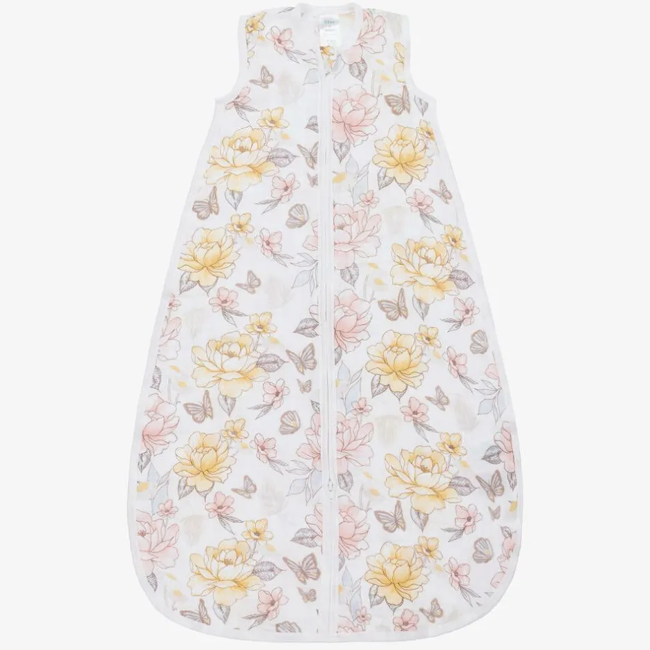 aden + anais Baby Girls White Cotton Sleeping Bag Outlet