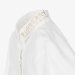 Burberry Baby Girls White Cotton Shirt Dress Sale