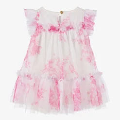 Angels Face Baby Girls White Floral Dress Snowdrop Discount