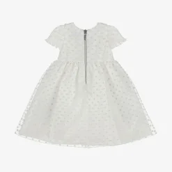 Graci Baby Girls White Glittery Star Dress Hot