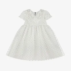 Graci Baby Girls White Glittery Star Dress Hot