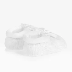 Story Loris Baby Girls White Headband & Booties Gift Set Sale