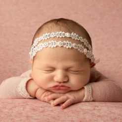 Cute Cute Baby Girls White Lace Headband Discount