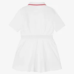 Burberry Baby Girls White Logo Polo Dress Sale