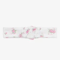 Kissy Kissy Baby Girls White Pink Rose Scrolls Headband Sale