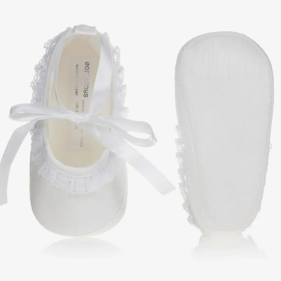 Early Days Baby Girls White Silk Shoes Online