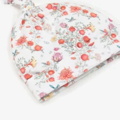 My Little Pie Baby Girls White Supima Cotton Pomegranate Hat Discount
