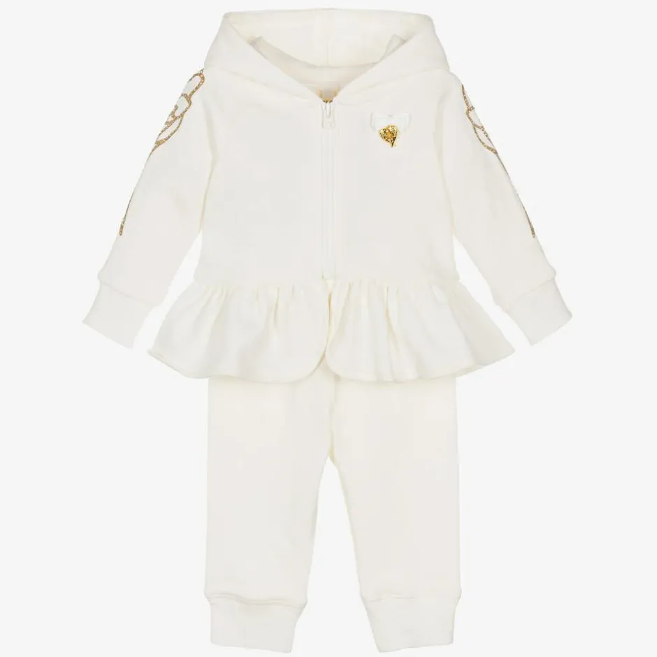 Angels Face Baby Girls White Tracksuit Outlet