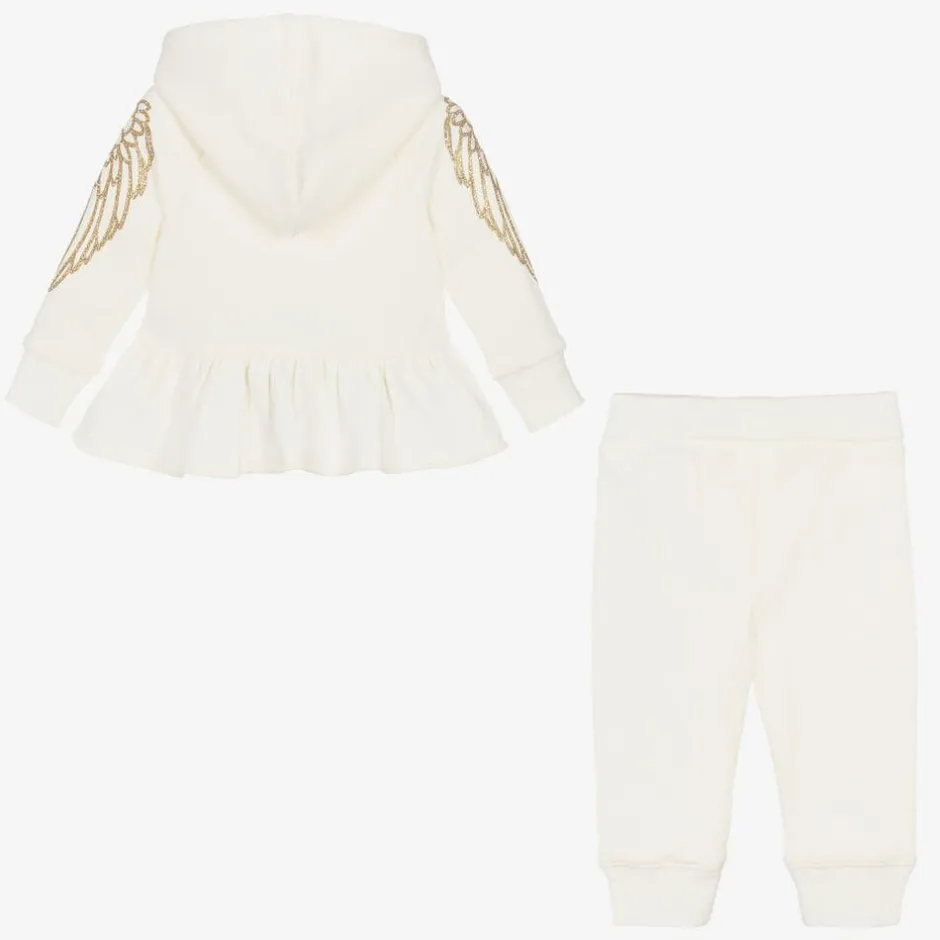 Angels Face Baby Girls White Tracksuit Outlet