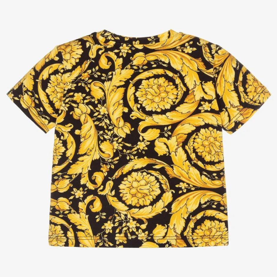 Versace Baby Gold Barocco T-Shirt Hot