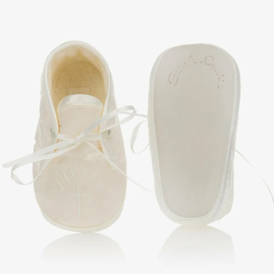 Sarah Louise Baby Ivory Pre-Walker Shoes Clearance