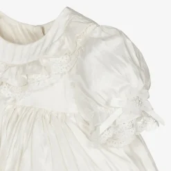 Sarah Louise Baby Ivory Silk Dress Set Best