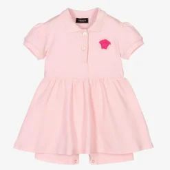 Versace Baby Pink Medusa Polo Dress Hot