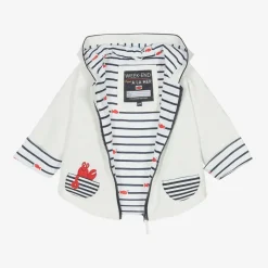 Week-end à la mer Baby White Hooded Rain Cape Discount
