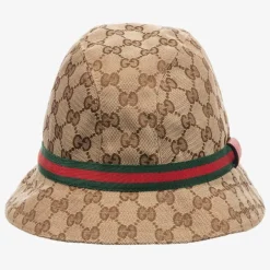 Gucci Beige & Brown GG Canvas Hat Best