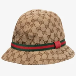Gucci Beige & Brown GG Canvas Hat Best