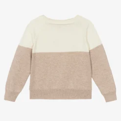 Dolce amp; Gabbana Beige & Ivory Cotton & Cashmere Sweater Online