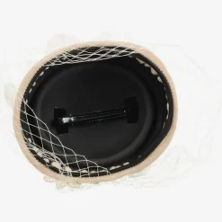 Sienna Likes To Party Beige & Ivory Occasion Hat Clearance