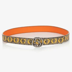 Gucci Beige Banana Print GG Belt Sale