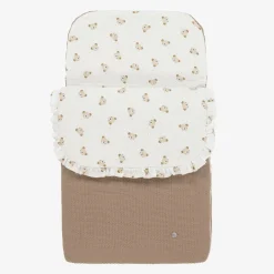 ArtesanÃa Granlei Beige Bear Print Baby Nest (76cm) Best