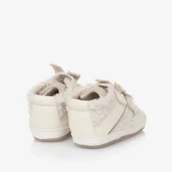 Mayoral Newborn Beige Borg Pre-Walker Trainers Discount