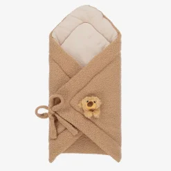 Jamiks Beige Bouclé Fleece Bear Nest (64cm) Discount