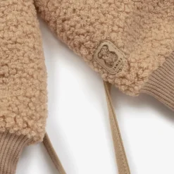 Jamiks Beige Bouclé Fleece Mittens Sale